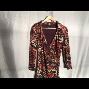 Jones New York Wrap-Style Dress - Size 8